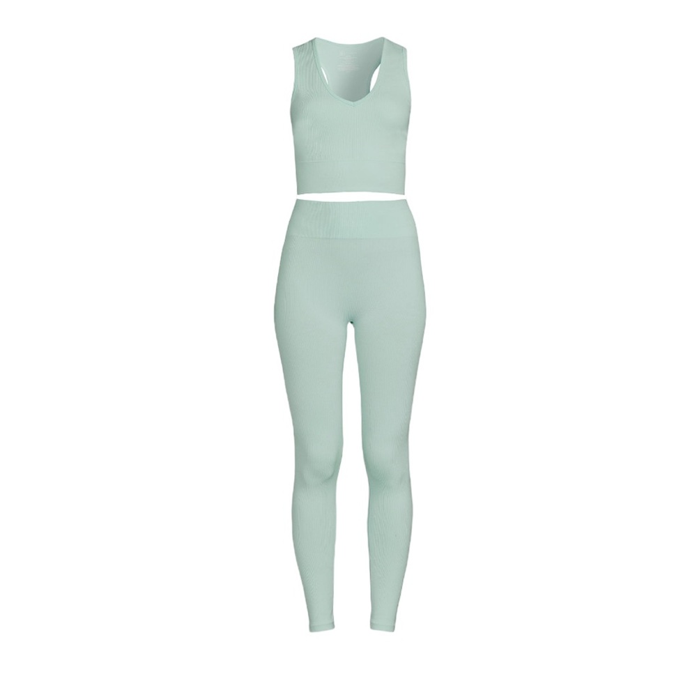 No Boundaries Women's Activewear Set Mint Green